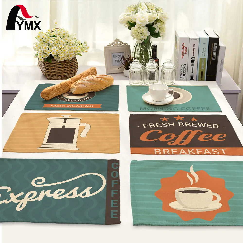 

Simple Cartoon Style Table Napkins for Wedding Polyester Table Napkin Cloth Western Dinner Mat Europe Decor Coffee Tea Mat