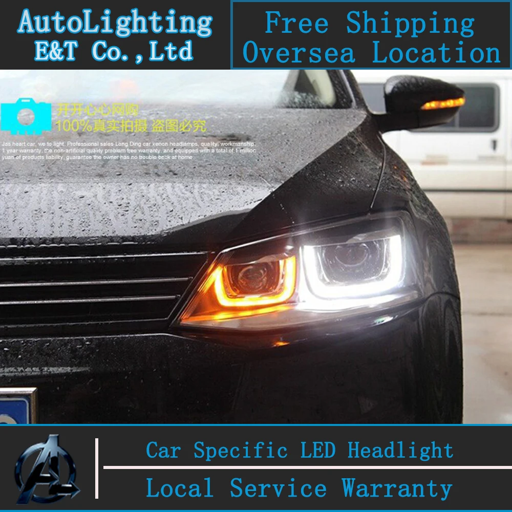 Car Styling Jetta Mk6 Headlight Embly 2017 Vw Led Car Styling Jetta Mk6 Headlight Embly 2017 Vw Led Angel Eye Gli Drl H7 With Hid Kit 2 Pcs In Light From