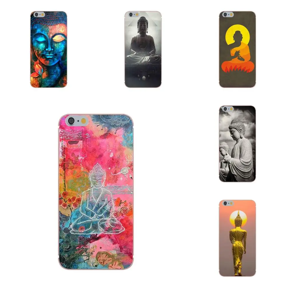 

Omdnwd Ultra Thin Cartoon Pattern Phone Case For Apple iPhone X 4 4S 5 5C 5S SE 6 6S 7 8 Plus Buddha Nirvana