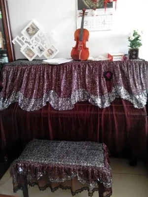 Качественный чехол для пианино слегка пылезащитное покрывало для пианино со стулом чехол на скамью набор украшение домашний текстиль