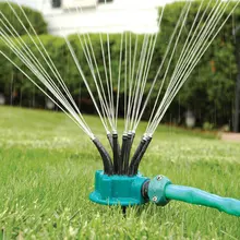 Гибкий спринклер для воды, регулируемая на 360 градусов Распылительная насадка, садовый автоматический многоголовый ороситель для травы