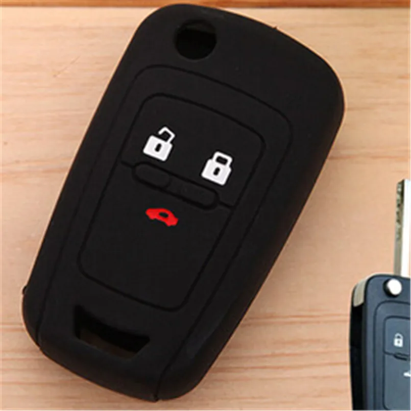 

Silicone car key cover key protector keychain case for Chevrolet Cruze TRAX Lova Spark Onix Silverado Volt Camaro Aveo Sail