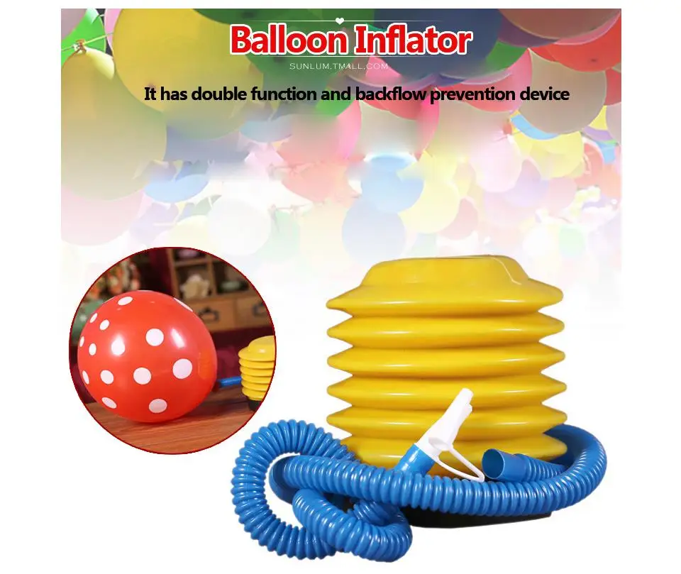 Горячая два вида вечерние воздушные шары надувной воздушный насос портативные аксессуары для воздушного шара воздушный шар украшение инструмент