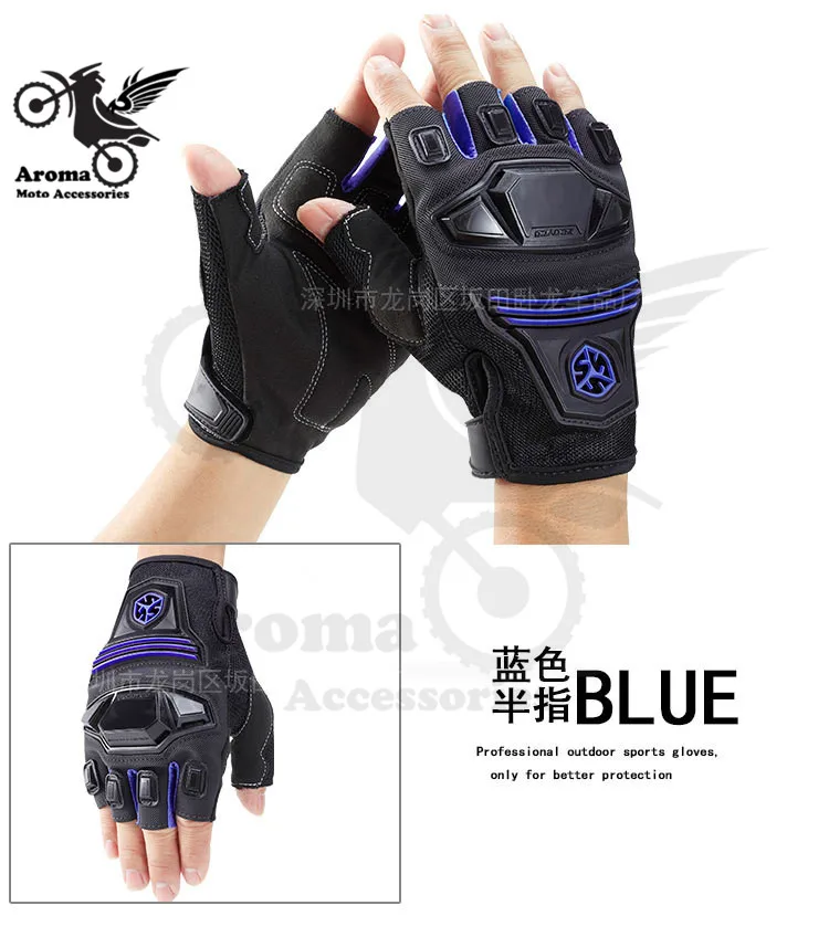 3 colors motorcycle protect racing motorbike gloves motocross handglove for kawasaki honda suzuki yamaha KTM dirt pit bike glove - Цвет: Синий