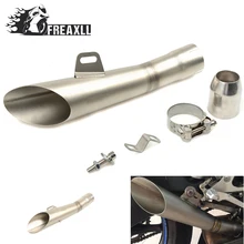 35MM-51MM Universal Motorcycle Exhaust Pipe Escape Scooter Muffler With DB Killer For YAMAHA XJ6 YZF R1 R6 MT-09 MT-07 T-MAX530 35mm 51mm universal motorcycle exhaust pipe escape scooter muffler with db killer for yamaha xj6 yzf r1 r6 mt 09 mt 07 abs fz6