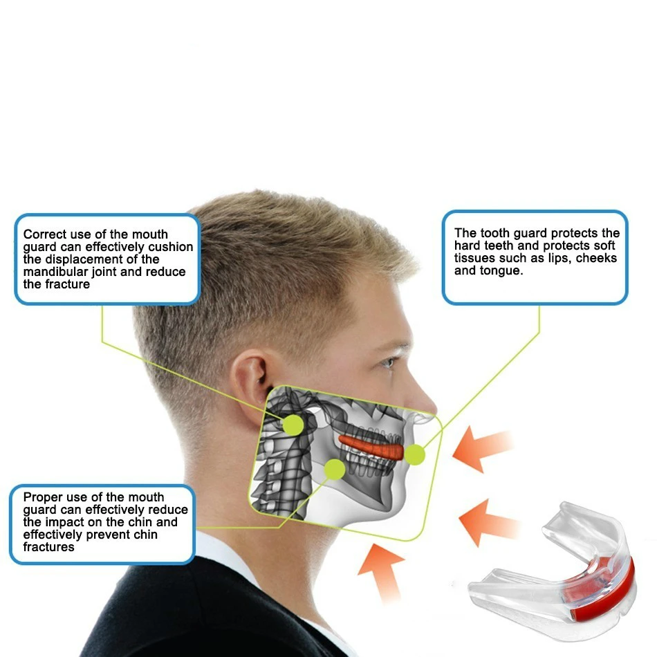 WorthWhile-EVA Sport Mouth Guard para crianças e adultos, protetor de dentes, protetor bucal, dentário, proteção para basquete, rugby, boxe, karatê