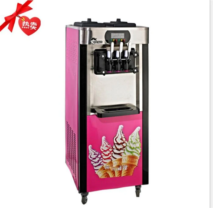 

Capacity 20-25L/H ！ Vertical 3 Flavors soft ice cream machine portable maker machine