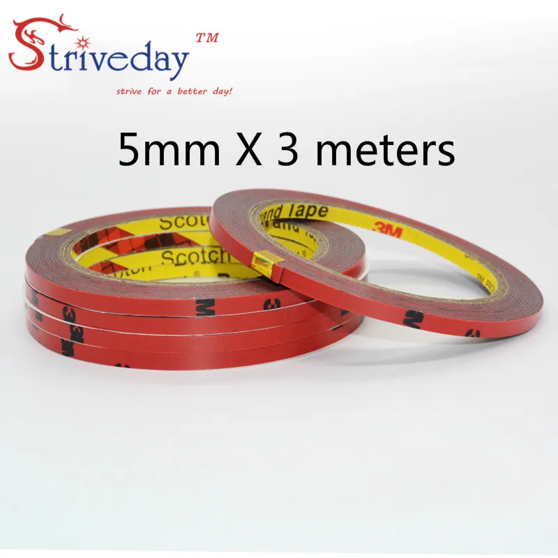 

3meters 3M5108 strong double sided rubber no trace foam double sideds adhesive Resistant high temperature car dedicated tape DIY