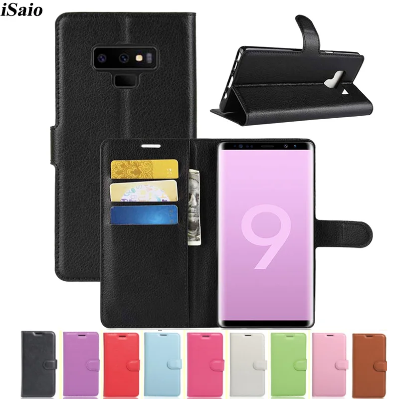 For Samsung Galaxy Note 9 Wallet Case Flip Leather Cover Note9 Magnetic Phone Stand with Card Holders | Мобильные телефоны и