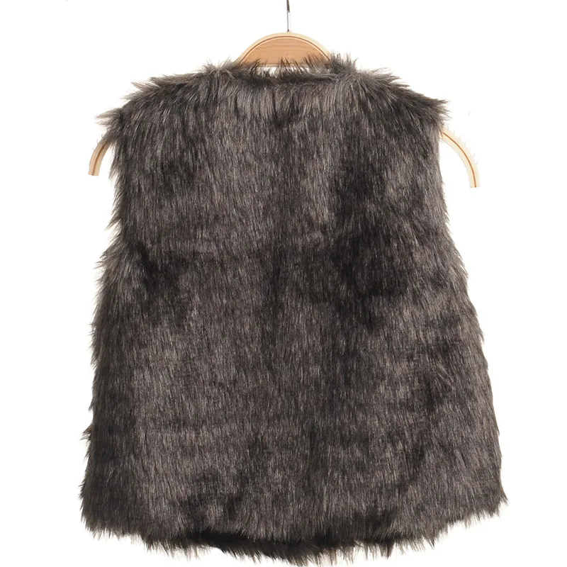 Модное детское пальто с искусственным мехом для девочек теплая верхняя одежда