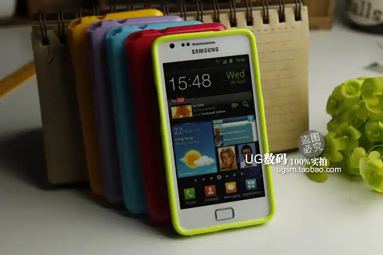 Высококачественный силиконовый чехол для Samsung Galaxy S2 блестящие желе gt9100|silicon case for