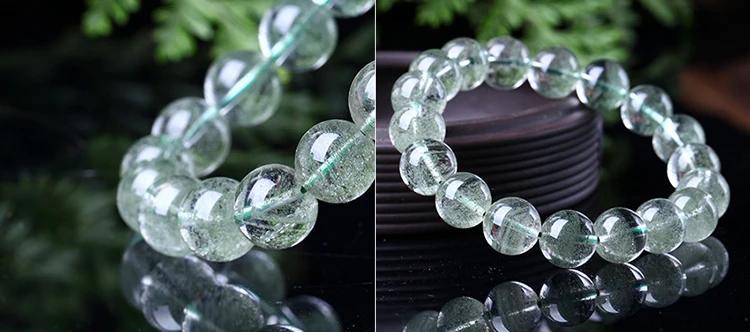 Joursneige натуральные зеленые привидения хрустальные браслеты из камней Размер бусин 8-11 мм Lucky для женщин Femme Lucky Однорядный ювелирные изделия