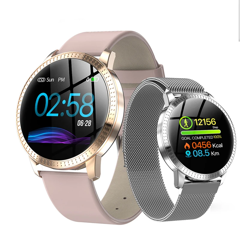 

Smart Watch CF18 For Women Sport Heart Rate Blood Pressure Monitor Waterproof Tempered glass Activity Fitness tracker Smartwatch