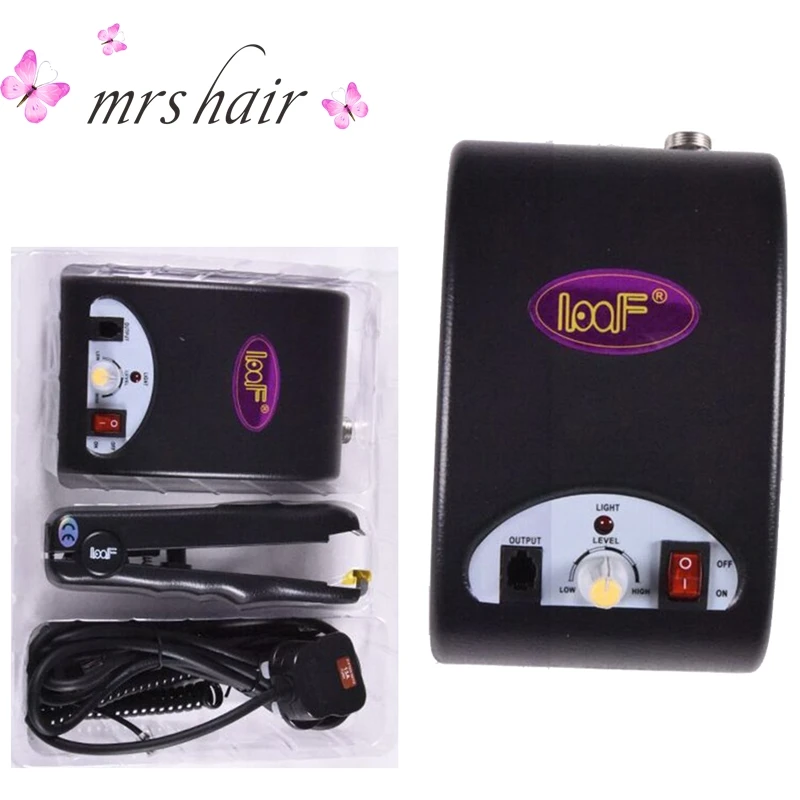 Black Ultrasonic Hair Extension Fusion Connector / Ultrasonic Hair Extension Fusion Iron For Keratin Fusion Hair Extension Tools