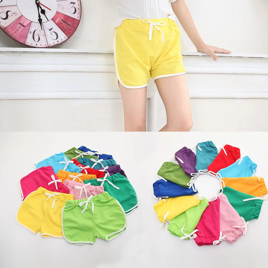 SheeCute kids clothing new candy color girls short hot summer boys beach pants shorts 0902 kids shorts