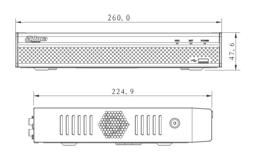 Dahua мини nvr NVR2104HS-S2 4CH 1080P максимальная поддержка 6Mp разрешение сетевой видеорегистратор