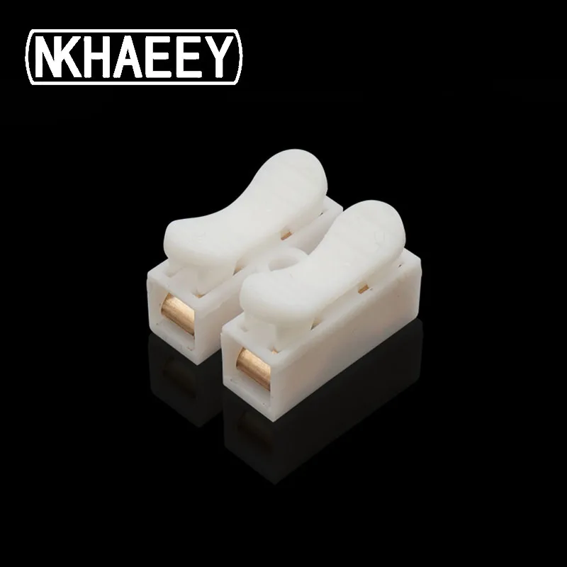 

100PCS CH-2/CH-3 Cable Clamp Connector Quick Connector Lock Wire Terminal Spring Connector Wire