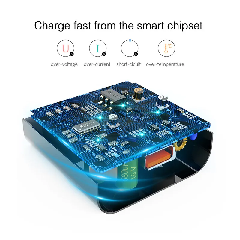  H & A Quick Charge 30 18W QC 30 USB Ladegerät Adapter EU Reise Wand Handy Ladegerät für iPhone Sams