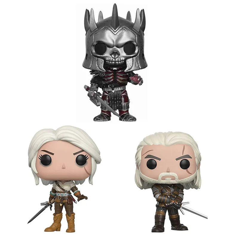 

witcher 3 Figma Vinyl Doll 10cm PVC Model Nendoroid witcher Geralt Ciri Eredin Action Figure Toys