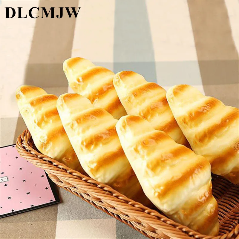 

1 pcs PU Fake Bread Artificial Foods squishy bread Festive Party Supply Simulation Bread Model photography Fake Bread Prop