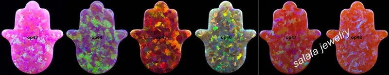 Промо-акция! 11x13 мм OP05 Хамса из опала ожерелье с опалом 925 стерлингового серебра огонь полые Хамса и рука ожерелье с опалом