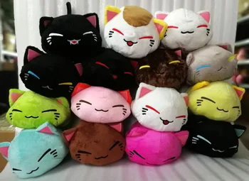 

64 pcs/lot 28CM Cartoon Nemuneko Cat Figure Sleeping Cat Soft Plush Doll Toy Kawaii Maneki Neko Pillow Plush Toys Free Shipping