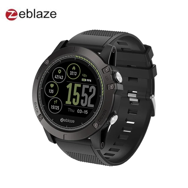 Best Offers New Zeblaze VIBE 3 HR Smartwatch IP67 Waterproof Wearable Device Heart Rate Monitor IPS Color Display Sport Smart Watch