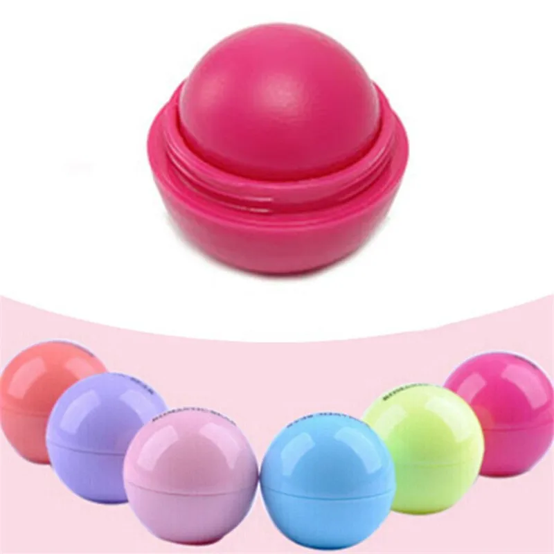 

6 colors Ball Lip Balm Lipstick Natural fruit flavor Moisturizer /long-lasting Fashion women beauty lip gloss