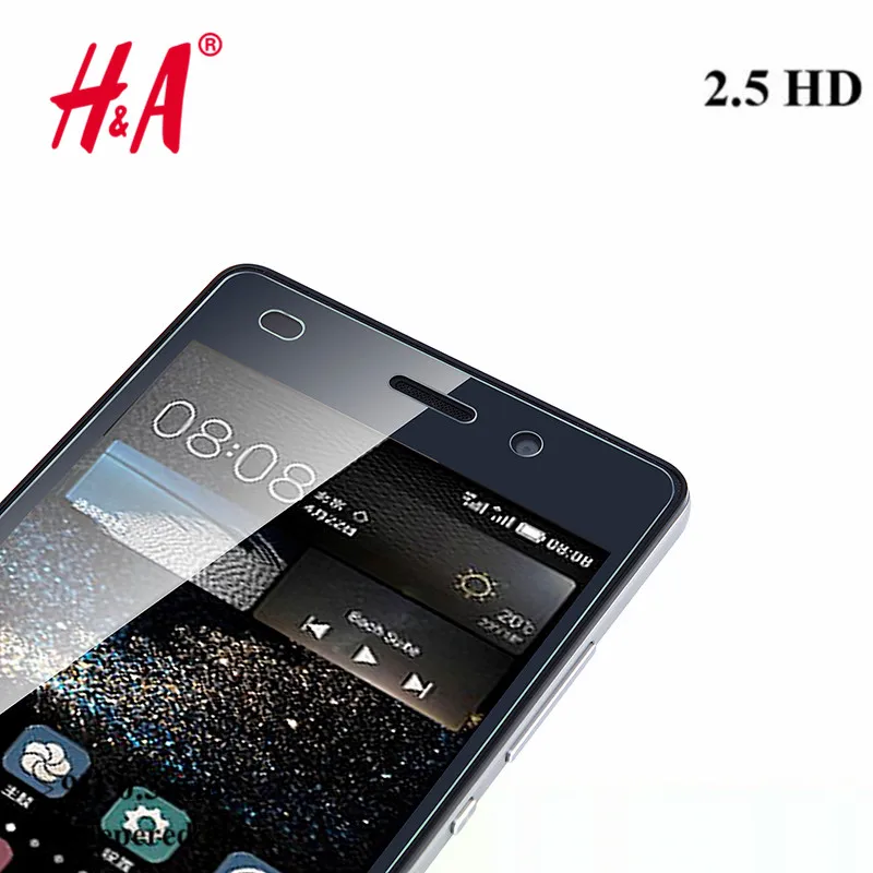 9 H 0.3 ملليمتر قسط الزجاج المقسى لهواوي التصاعدي P6 P7 P8 P9 واقي للشاشة طبقة رقيقة واقية P8 P9 لايت