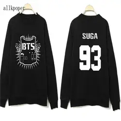 Allkpoper БЦ Толстовки в Любовное настроение Sweatershirt Bangtan Обувь для мальчиков пуловер с капюшоном Рэп монстр J-надеюсь jin черный спортивный костюм