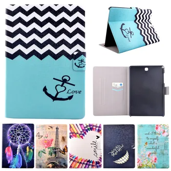 

Cover Coque For Samsung Galaxy Tab A SM-T550 Cartoon Leather Fundas Case For Samsung Galaxy Tab A 9.7'' T550 T555 Covers Cases