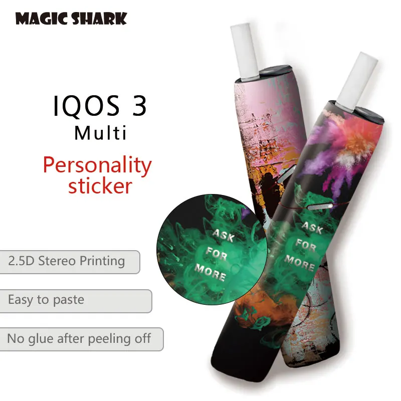 

10 Colors Cool Design Protective For IQOS Sticker For IQOS 3multi Skin Cover Sleeve Sticker Japan Korea Hot Sale Decal Sticker