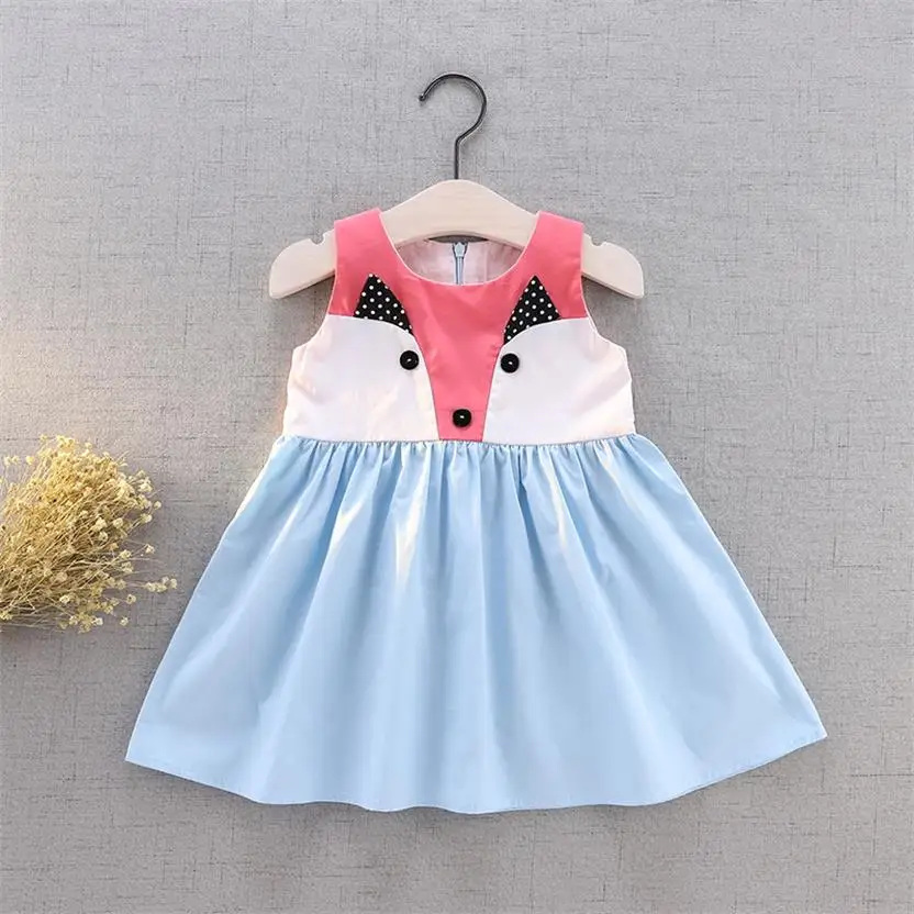 94-37-Cartoon Kids Princess Dresses for Girl