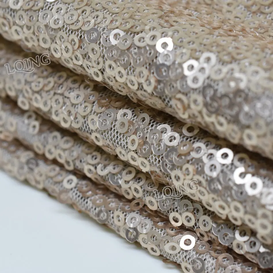 champagne sequin fabric-005
