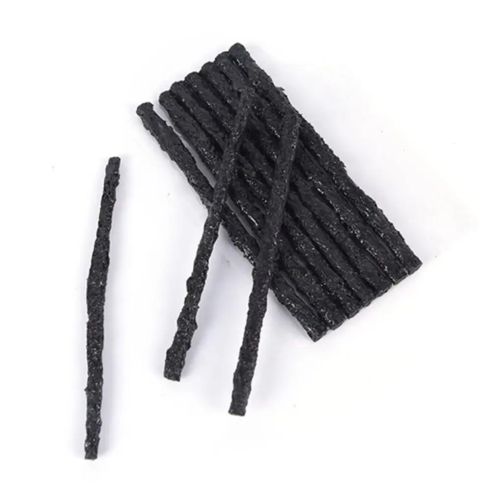 Black 10Pcs/Set Tubeless Seal Rubber Strip Plug Bike Car Tyre Repair Recovery Tools For Tire Puncture GTV4628 Black 10Pcs/Set Tubeless Seal Rubber Strip Plug Bike Car Tyre Repair Recovery Tools For Tire Puncture GTV4628