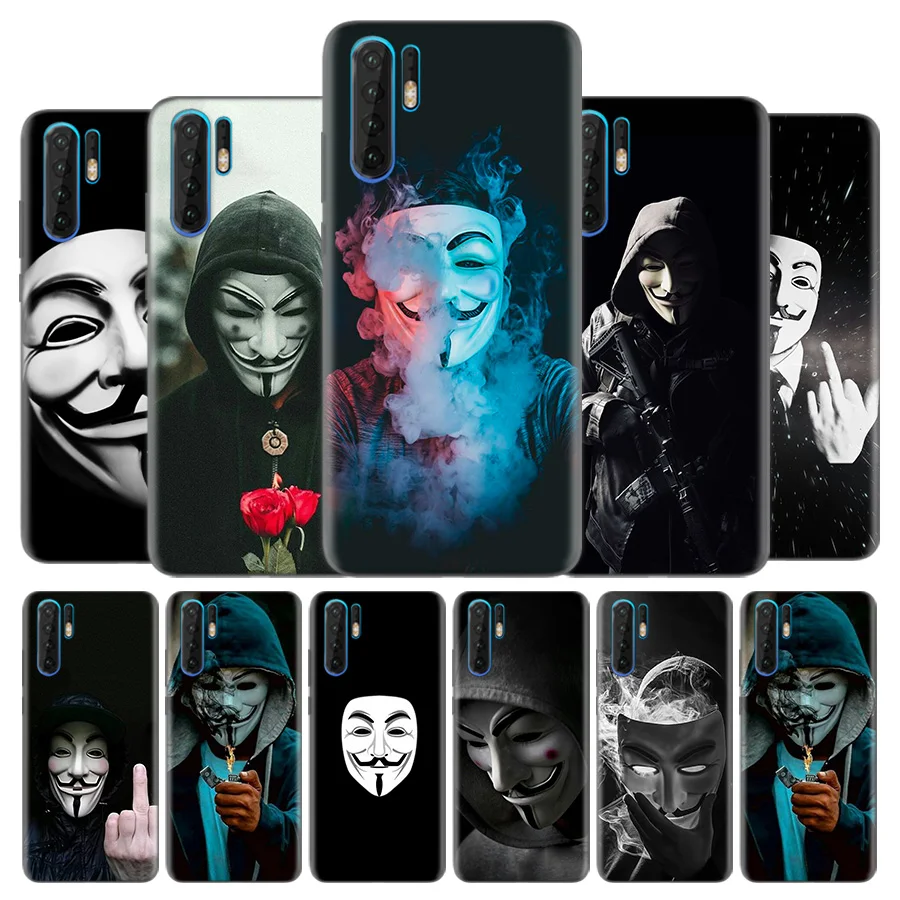 

Silicone Phone Case for Huawei Mate 20 10 P30 P20 P10 P9 Nove 5 5i Pro Lite P Smart Z Plus 2019 Protective Couqe Cover Anonymous