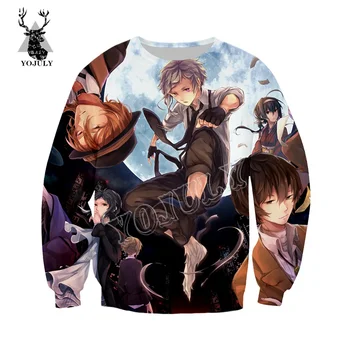 

YOJULY Anime Wenhao Stray Dogs 3D Printed Sweatshirt Fashion Casual Harajuku Unisex Shirts Men /Women Pullover Tracksuits S16