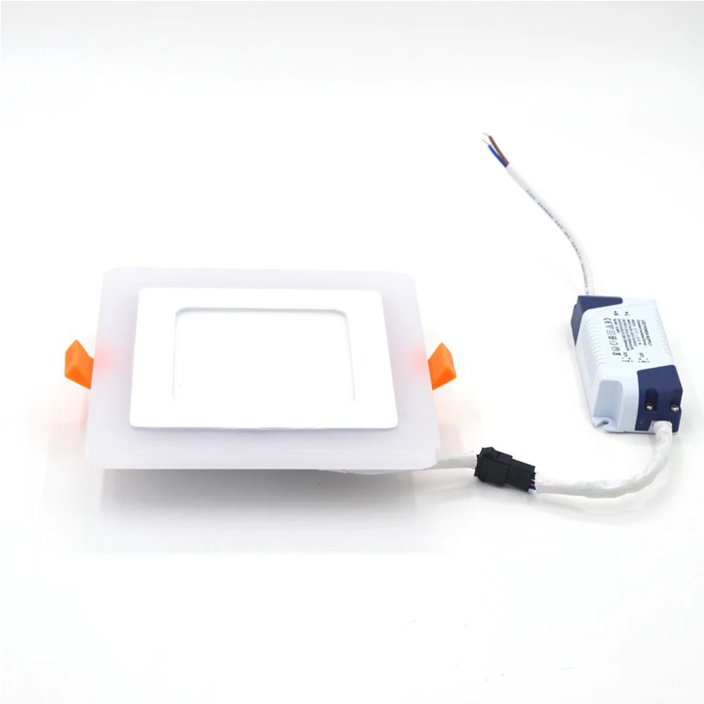 AC85 265V двухцветный светодиодный панельный светильник 5 Вт 9 16 24 ультра тонкий