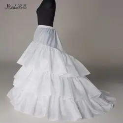 Modabelle Белый 3 Обручи Свадебные Юбки оборками юбка пачка длинные черные юбке женщина Enagua Para Vestido De Novia