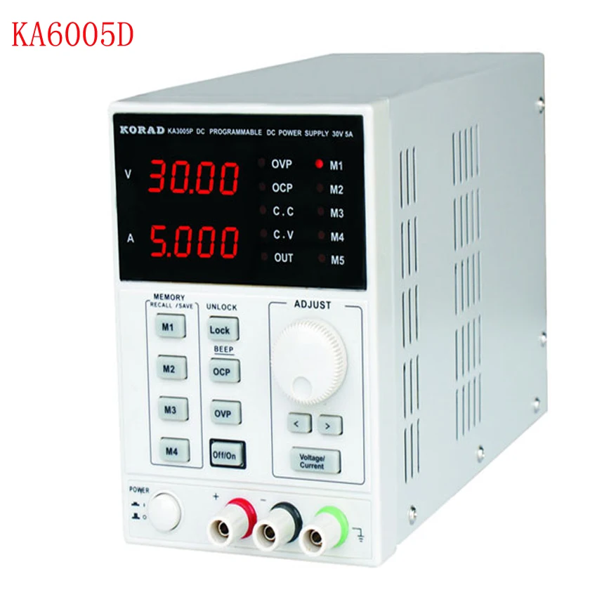 KA6005D -Precision Variable Adjustable 60V, 5A DC Linear Power Supply Digital Regulated Lab Grade