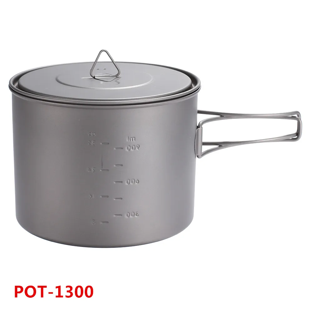 TOAKS Outdoor Travel Ultralight Titanium Ti Pot With Heat Resistant Folding Handle Tableware Pot 1300ml цена TOAKS Outdoor Travel Ultralight Titanium Ti Pot With Heat Resistant Folding Handle Tableware Pot 1300ml цены онлайн