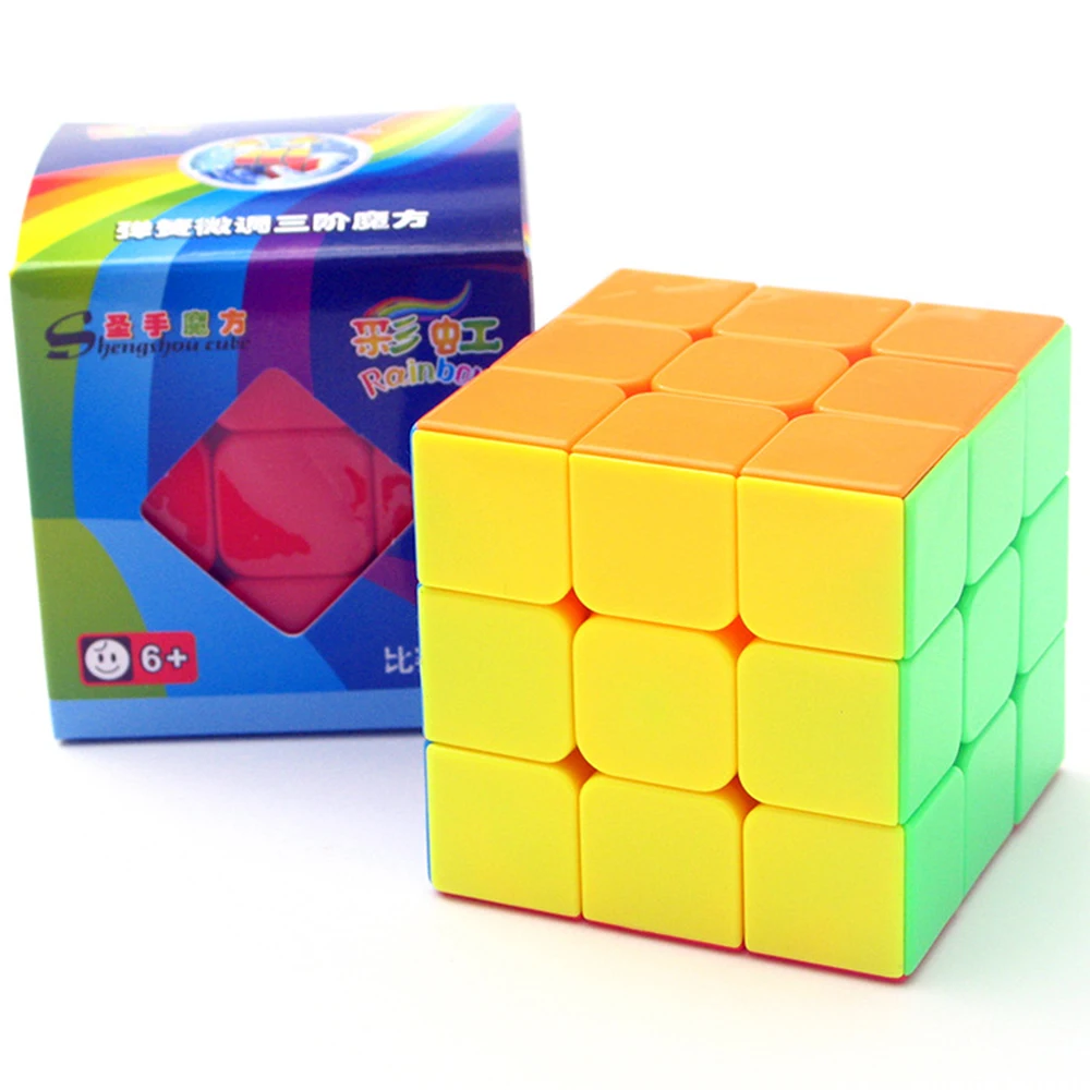 Профессиональная 3-х слоев головоломка магический куб 3x3x3 ShengShou Cube 3*3*3 игрушки для дети 5,7 см