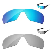 Chrome Silver& Ice Blue 2 шт. зеркало Поляризованные замены оптические линзы для ответвление солнцезащитные очки женщин рамки UVA и UVB Защита