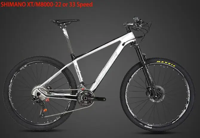 29*19 дюймов углеродного волокна горный велосипед MTB 12/22/33 Скорость углерода велосипед, способный преодолевать Броды для SRAM NX Орел SLX M7000 M8000 Компоненты - Цвет: SHIMANO XT M8000