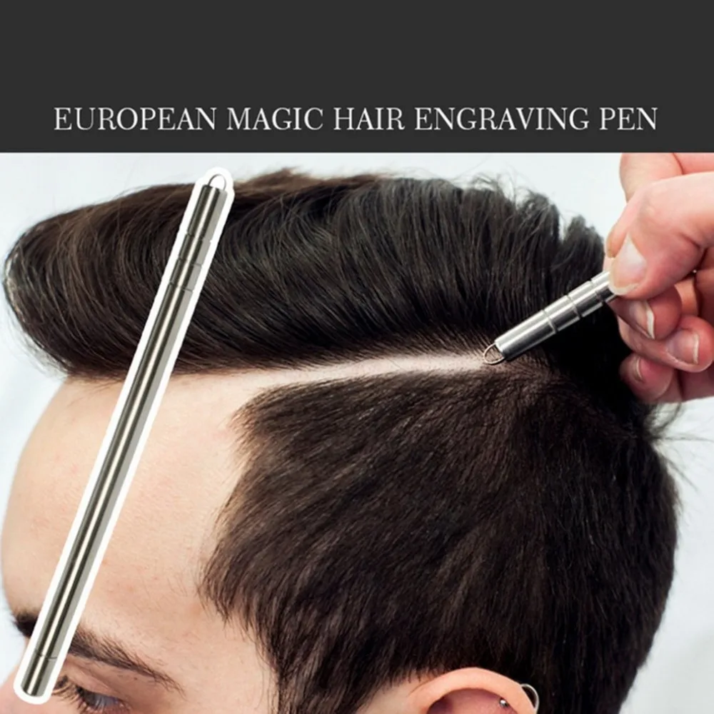 

Multifunctional Hair Trimmers Professional Salon Engraved Pen Beard Razor Stainless Steel Pen Eyebrows Shavings Tool
