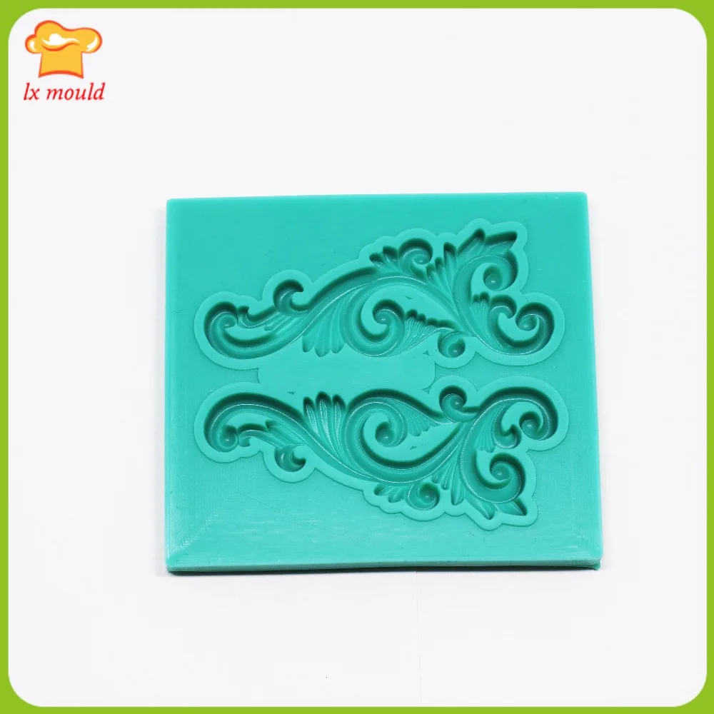 

LXYY silicone mold retro decorative pattern fondant cake mold mold dry Pace