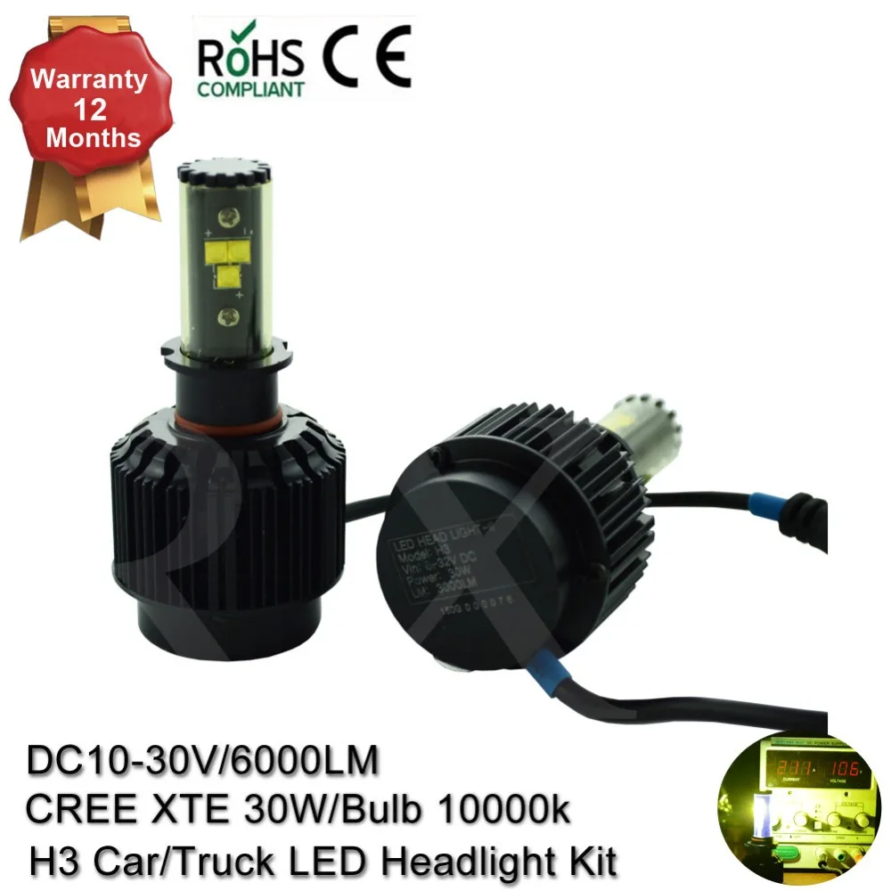 

9006 Car HB4 bulb high power 60W 6000LM/Set Led XTE Headlight Conversion Kit 10000K Blue Auto Car Truck Fog Lamp Plug&Play