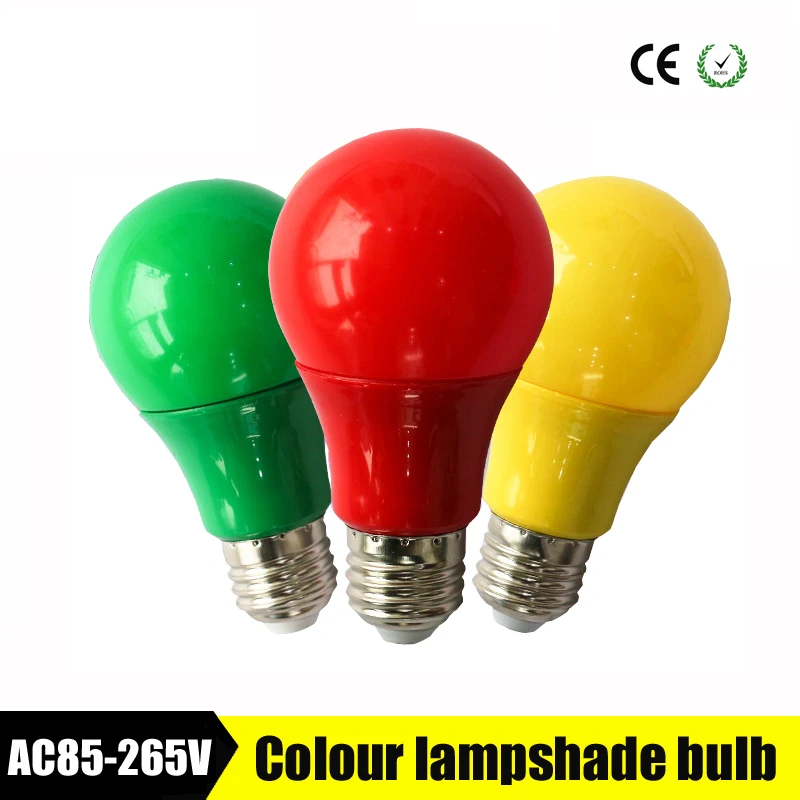 

2019 Colorful Globe Light Bulb Led Bar Light 5W 7W 9W Red Blue Green Yellow Pink Lampara Led For Bar KTV Party Lighting