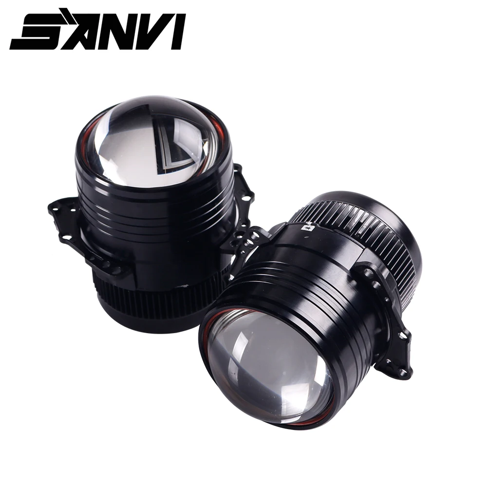 Sanvi 2pc Z1 3inch Bi LED Projector Lens Headlight 42W 5000K Auto LED