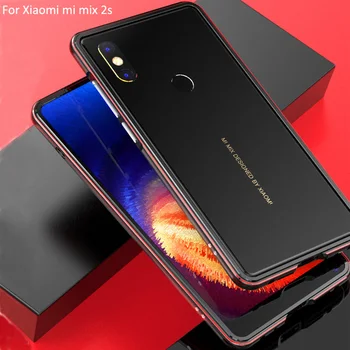 

silver mix 2s Luxury Brand Aluminum Metal Bumper For Xiaomi mi Mix 2s Metal Case Cover Column Shape Frame For Xiaomi mi Mix2 S